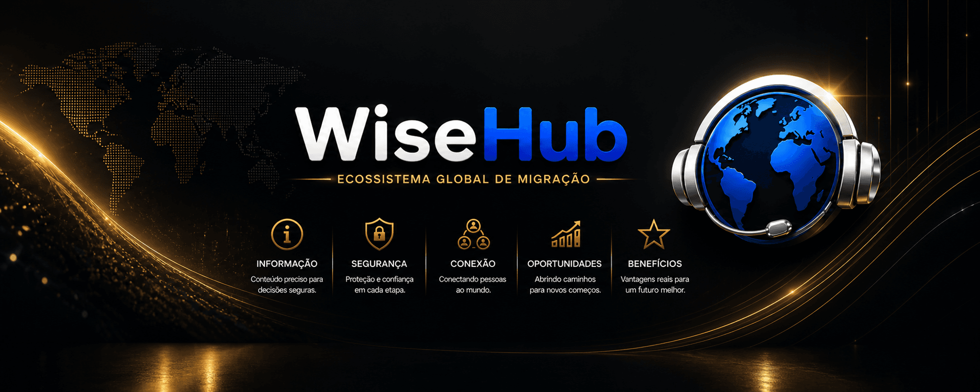WiseHub, ecossistema global de migração: informação, segurança, conexão, oportunidades e benefícios